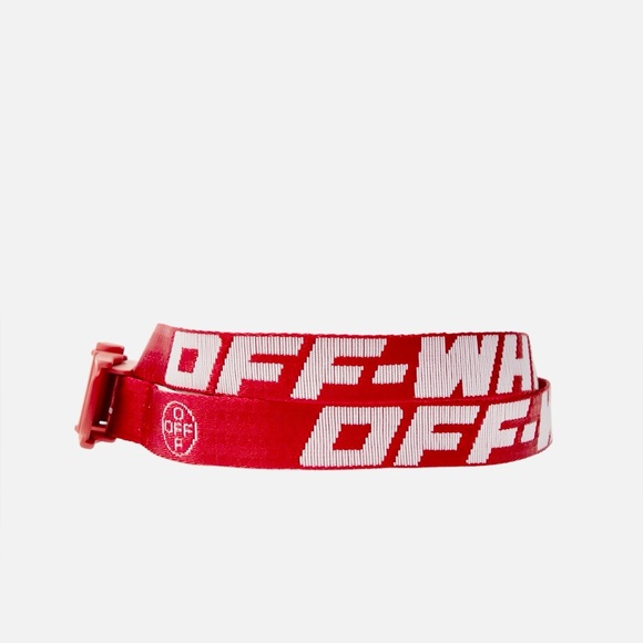 off white belt red